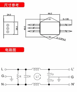 Bộ Lọc EMI OMNICOM CW1B-10A(6A)-L