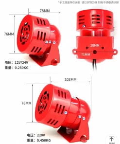 Còi Hú Gió Mini Công Nghiệp BERM MS-190 (Mini Motor Siren)